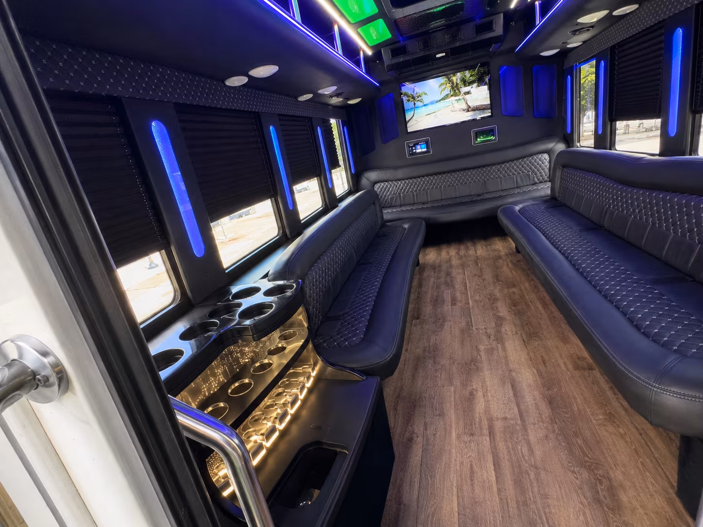 New Orleans Bachelor & Bachelorette Transportation party bus exterior