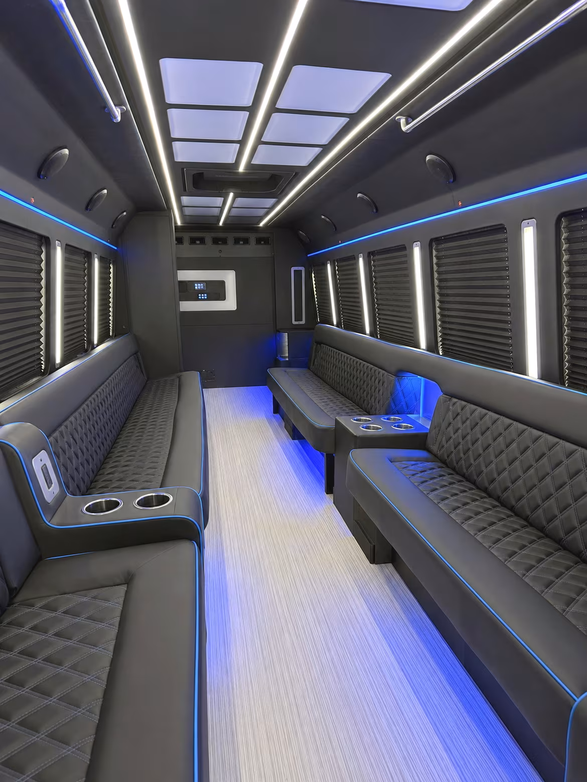 New Orleans Birthday, Sweet 16, & Quinceañera Transportation party bus interior