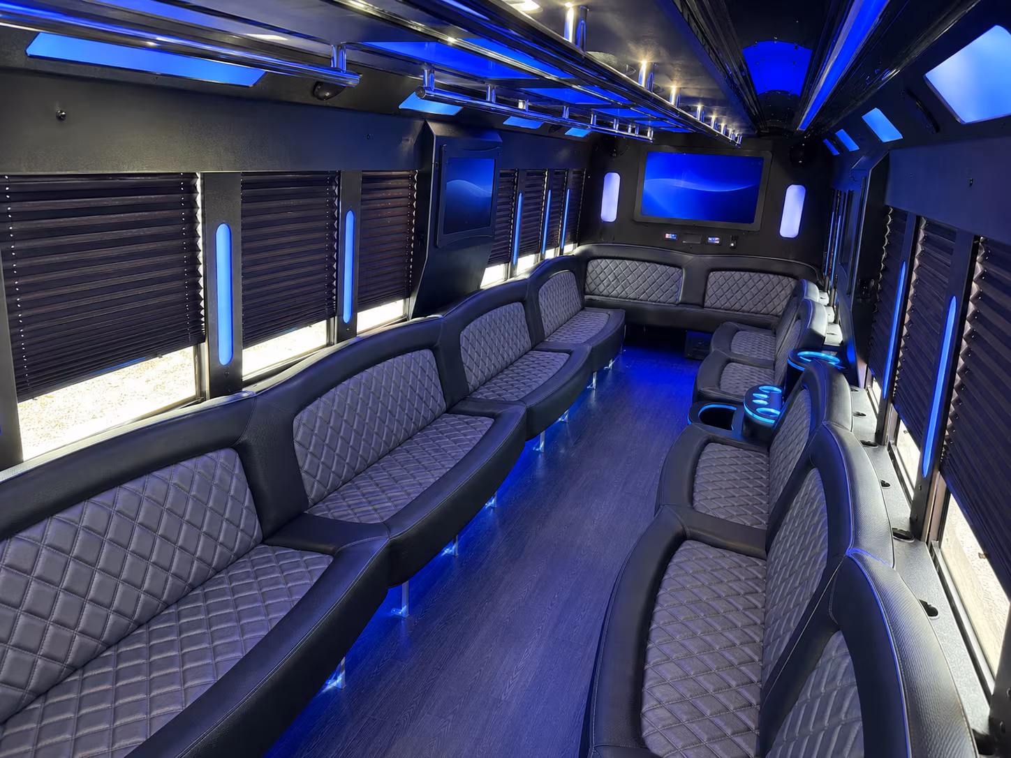New Orleans Concert & Music Festival Transportation party bus exterior
