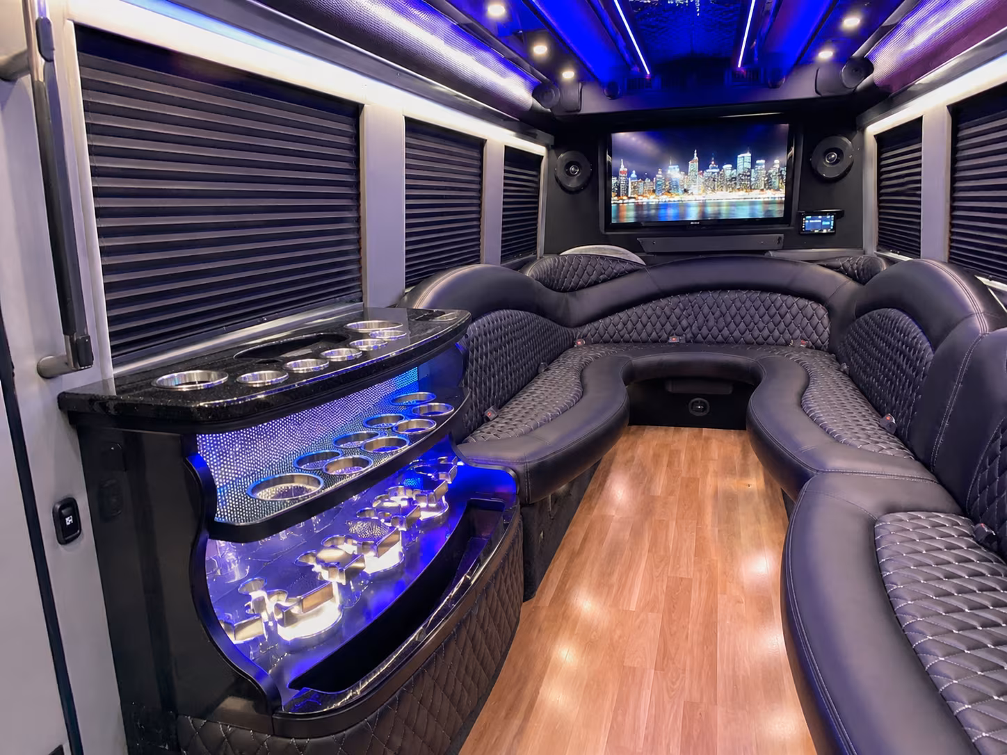 New Orleans Private Event Transportation party bus exterior