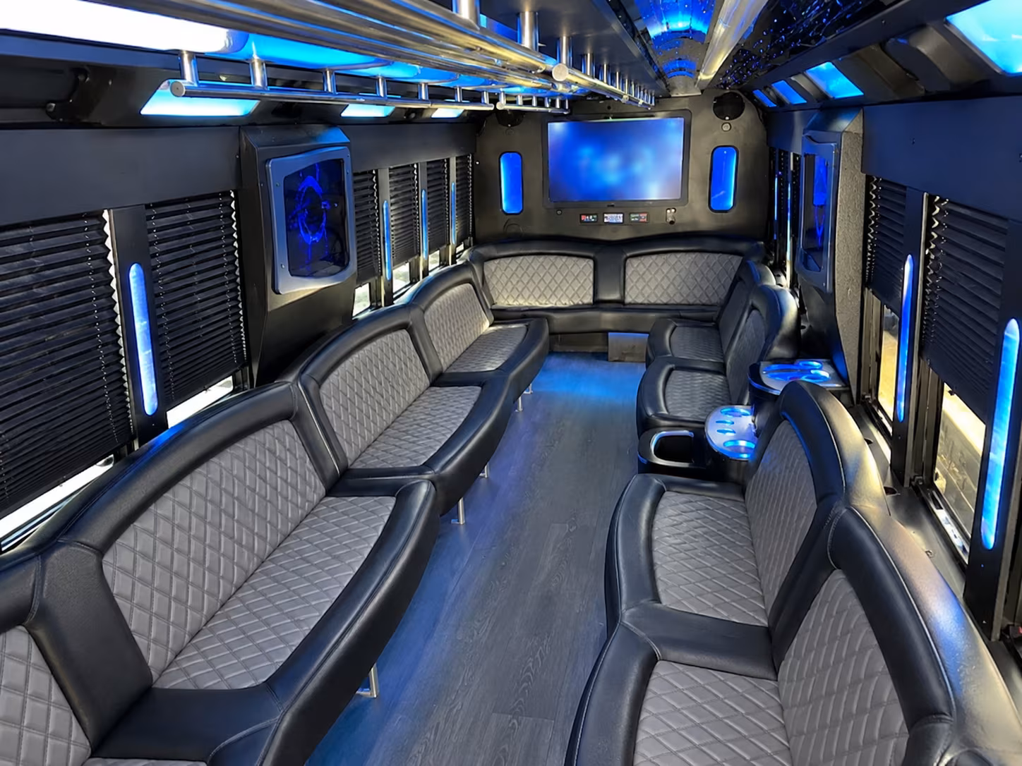 New Orleans Prom & Homecoming Transportation party bus interior