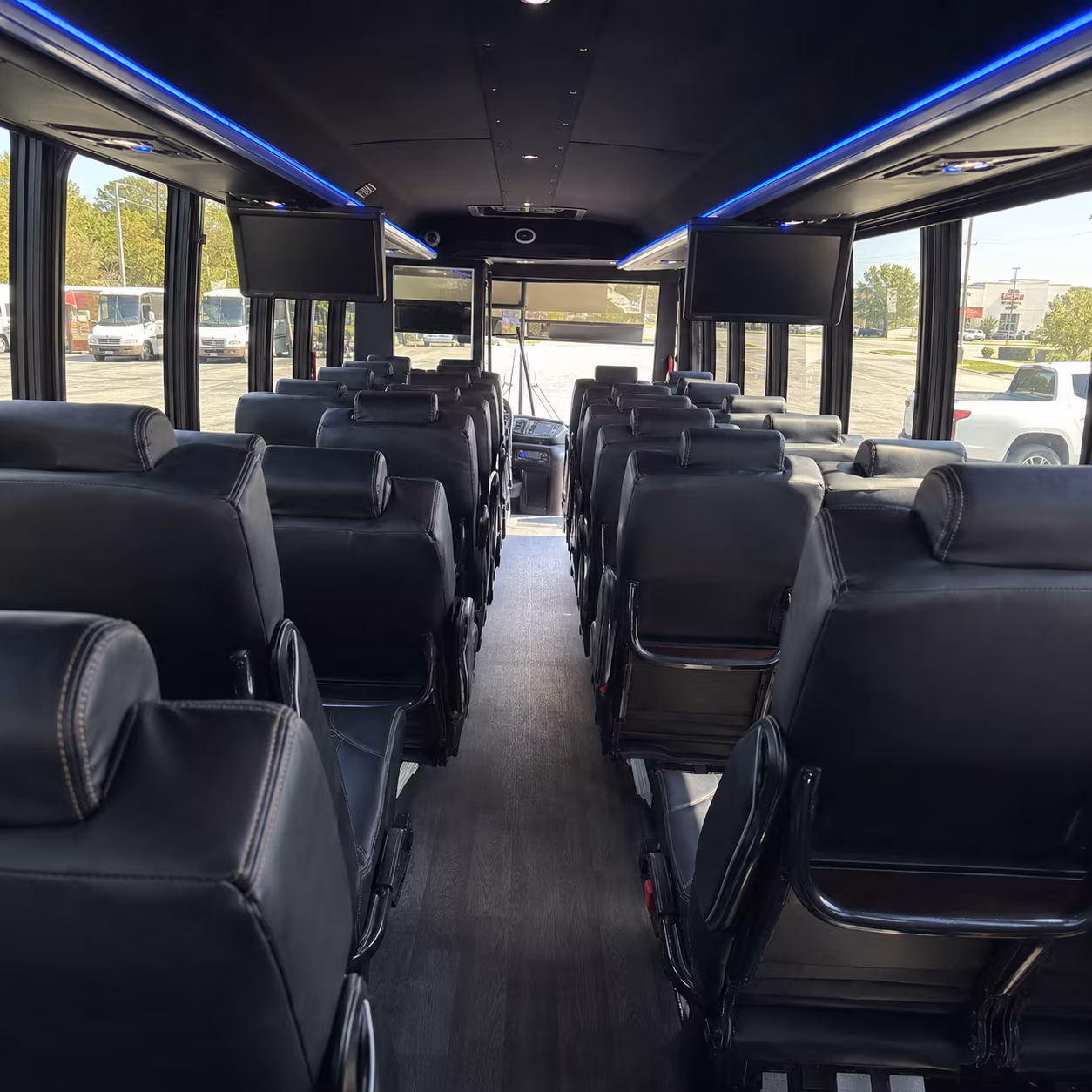 New Orleans School Event Transportation party bus exterior