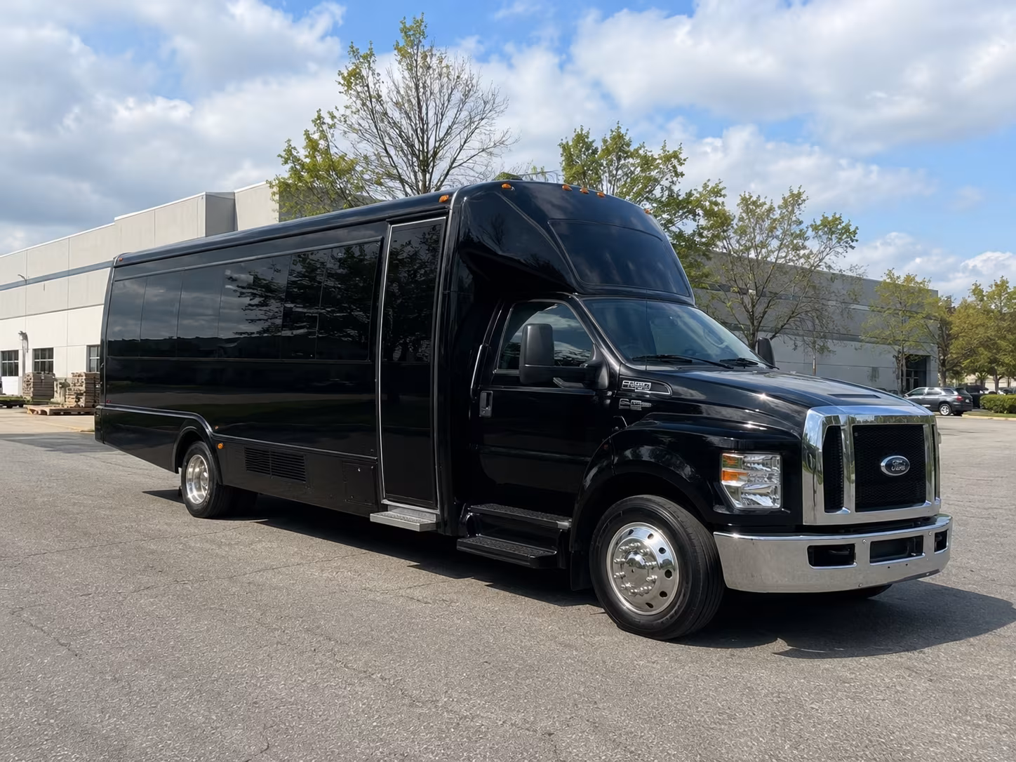 New Orleans Sporting Event Transportation party bus exterior
