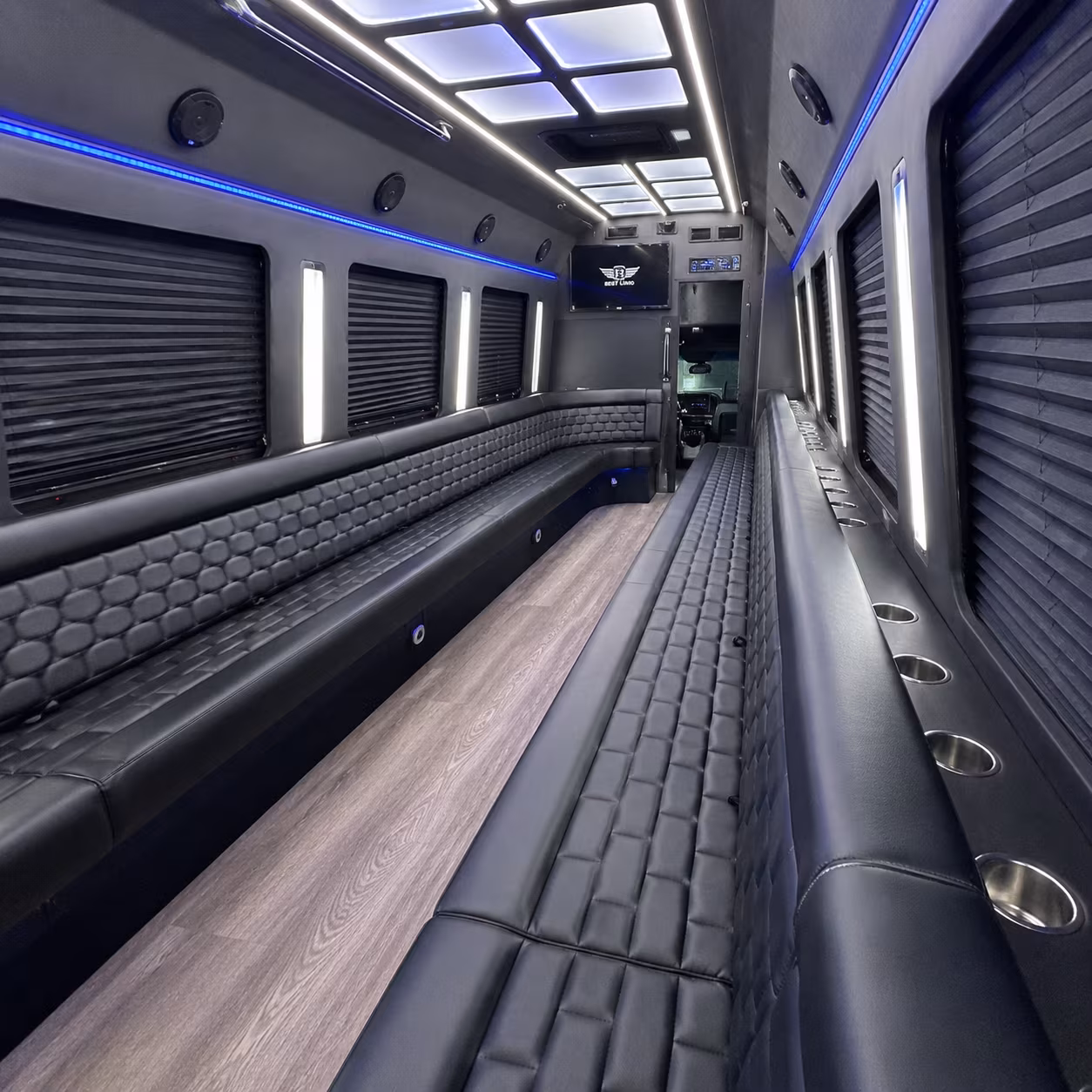 New Orleans Wedding Transportation party bus exterior