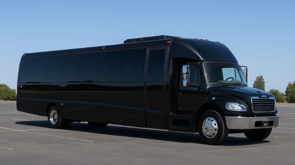 Exterior of Charter Bus Company Beaumont's 25 Passenger Party Bus in Beaumont