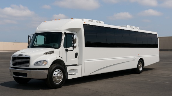 Exterior of Charter Bus Company Kenner's 28 Passenger Party Bus in Kenner