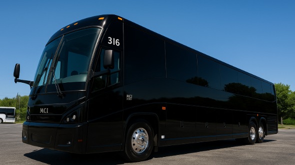 Exterior of Charter Bus Company Metairie's 50 Passenger Party Bus in Metairie