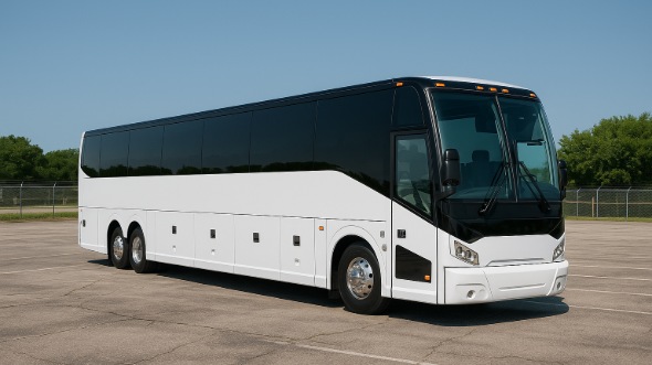 Exterior of Charter Bus Company New Orleans's 51 Passenger Charter Bus in New Orleans